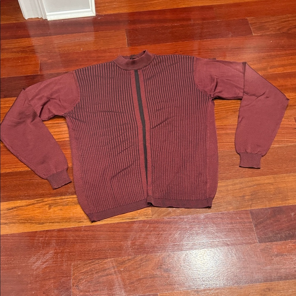 Bachrach Men's Maroon Sweater